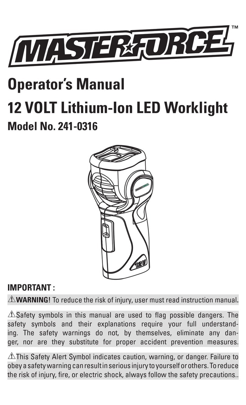 MasterForce 241-0316 User manual