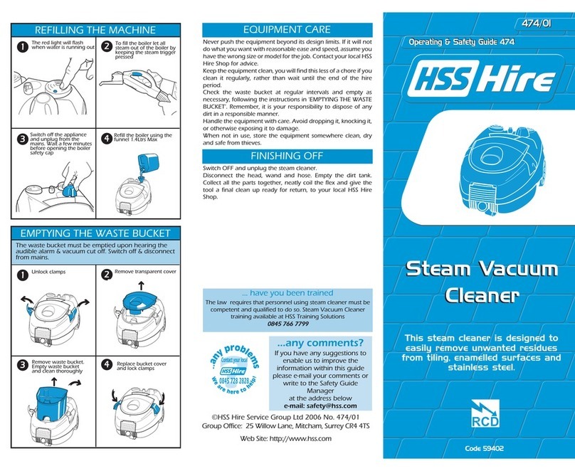 HSS Hire 474 Operating & safety guide