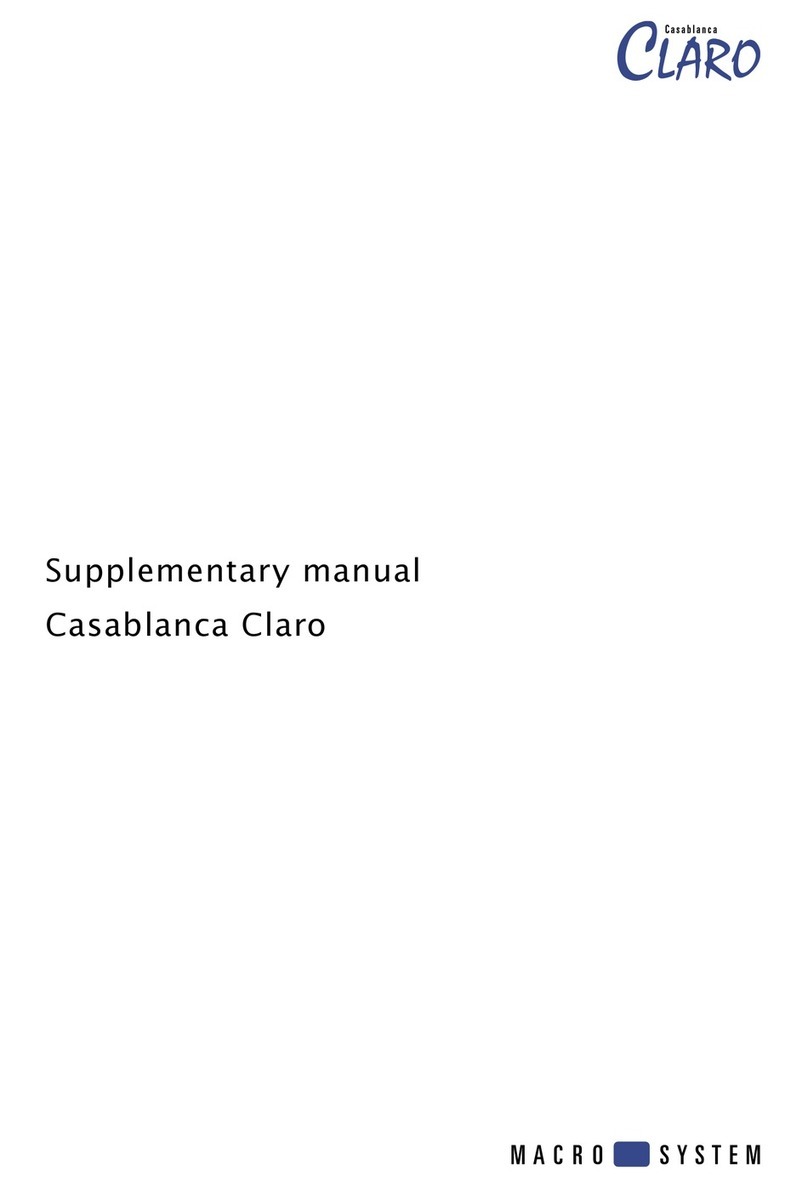 MacroSystem Digital Video Claro Supplementary manual