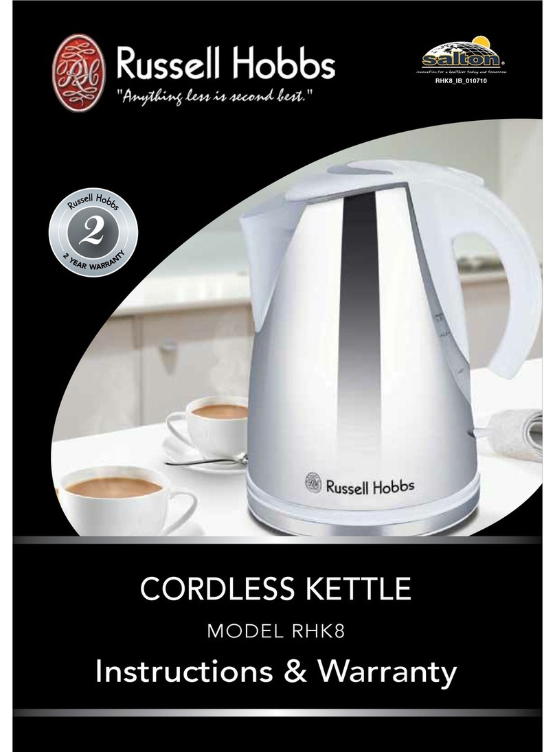 Russell Hobbs RHK8 Instructions for use