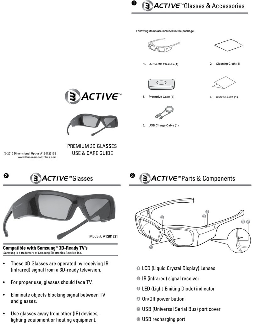 Dimensional Optics Active 3D User manual