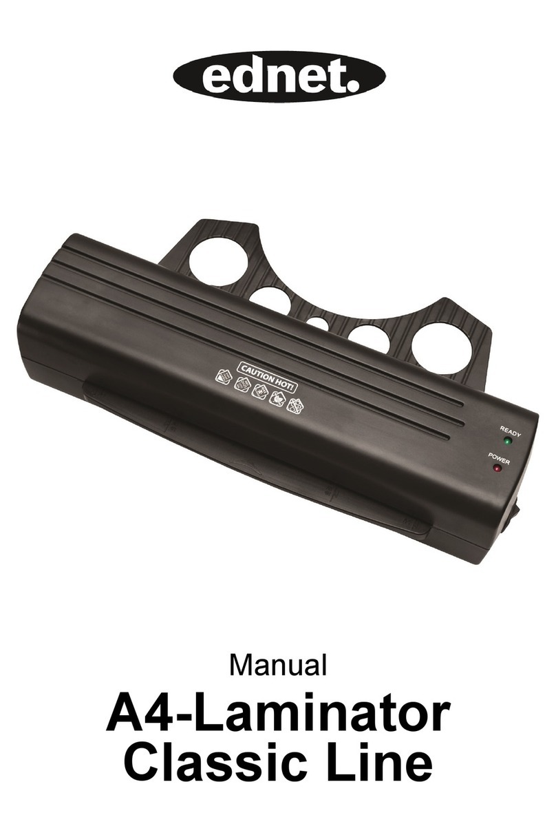 Ednet A4-Laminator Classic Line manual