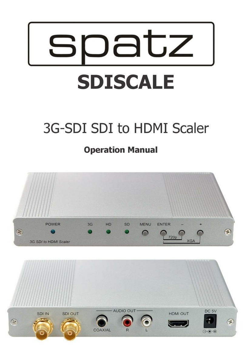 Spatz SDISCALE Operation manual