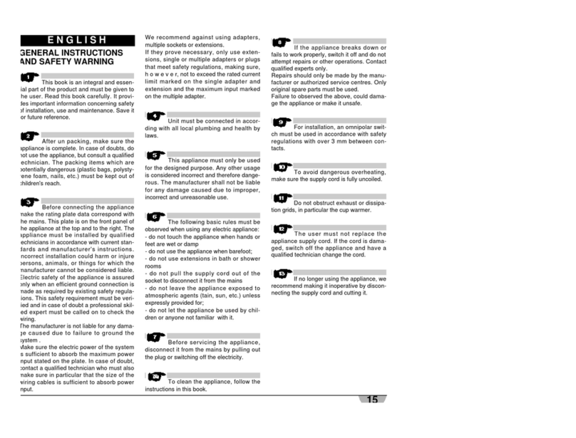 Nuova Simonelli professional espresso machine User manual