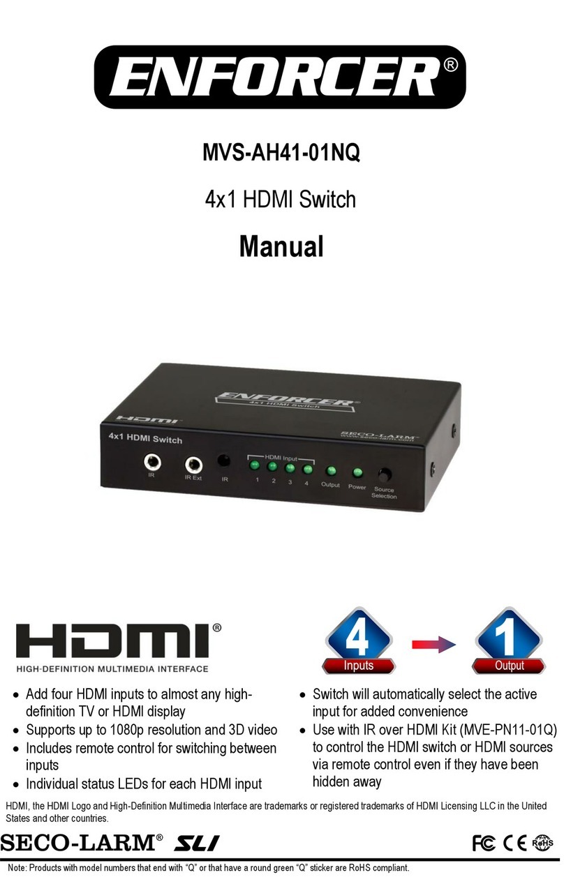 SECO-LARM MVS-AH41-01NQ User manual