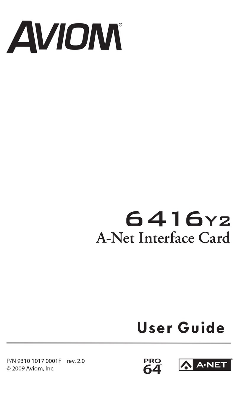 Aviom 6416 Y2 User manual