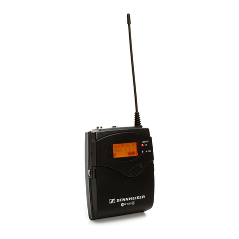 Sennheiser sk100-g3 bodypak transmitter user manual
