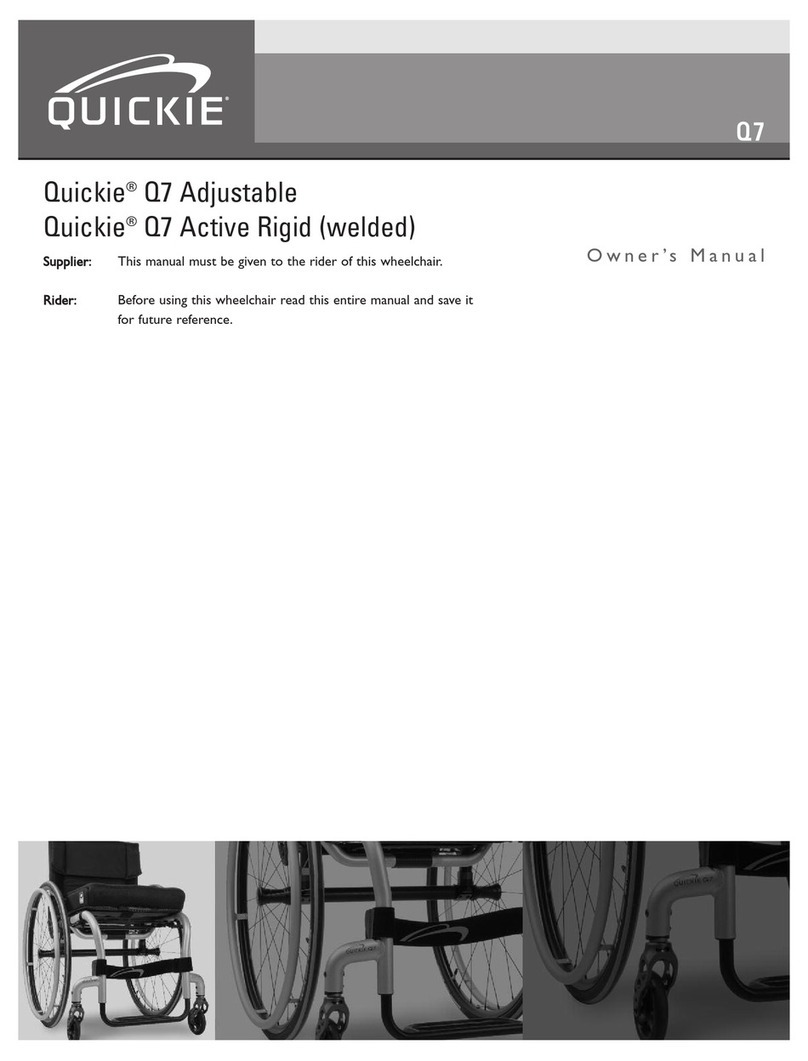 Quickie Q7 Adjustable User manual