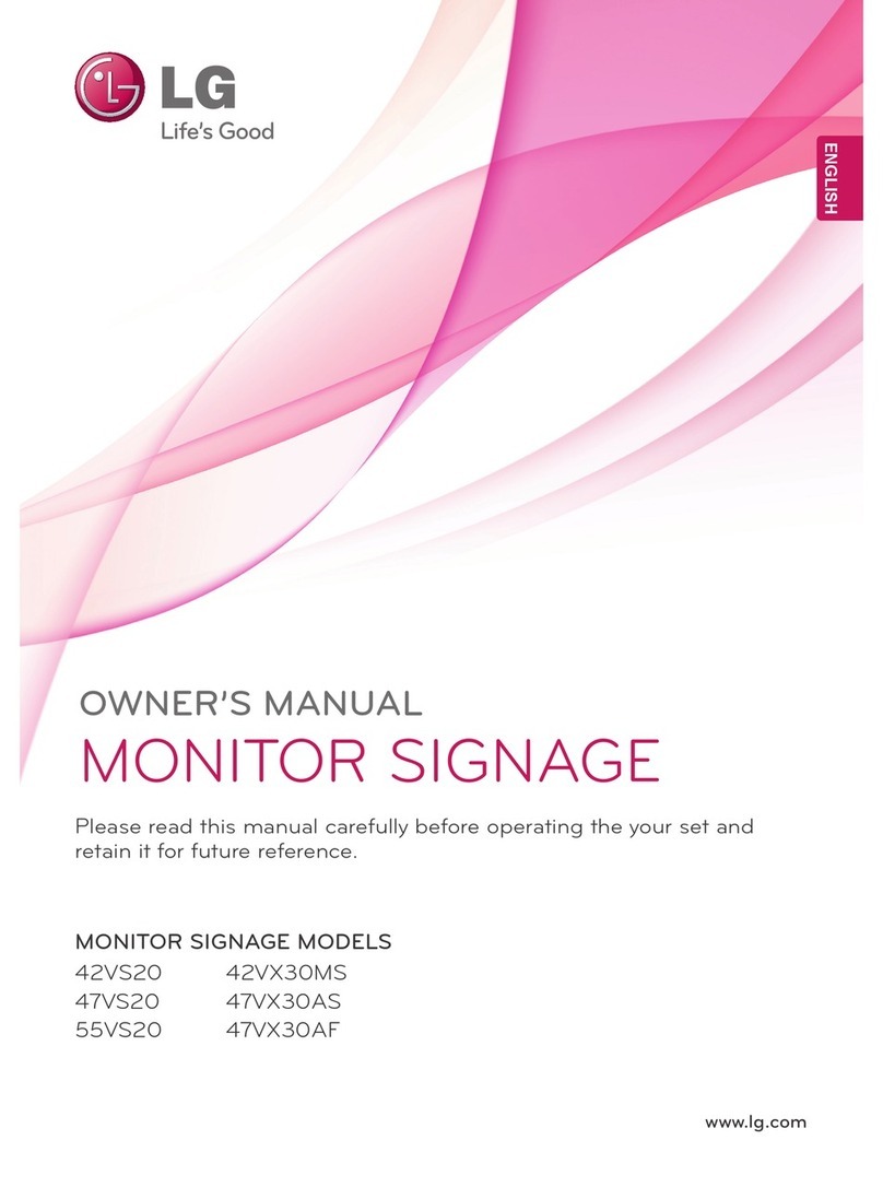 LG 42VX30ms User manual
