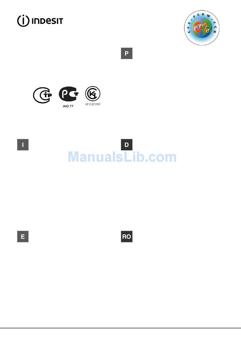 Indesit BAN 40 FNF xx operating instructions