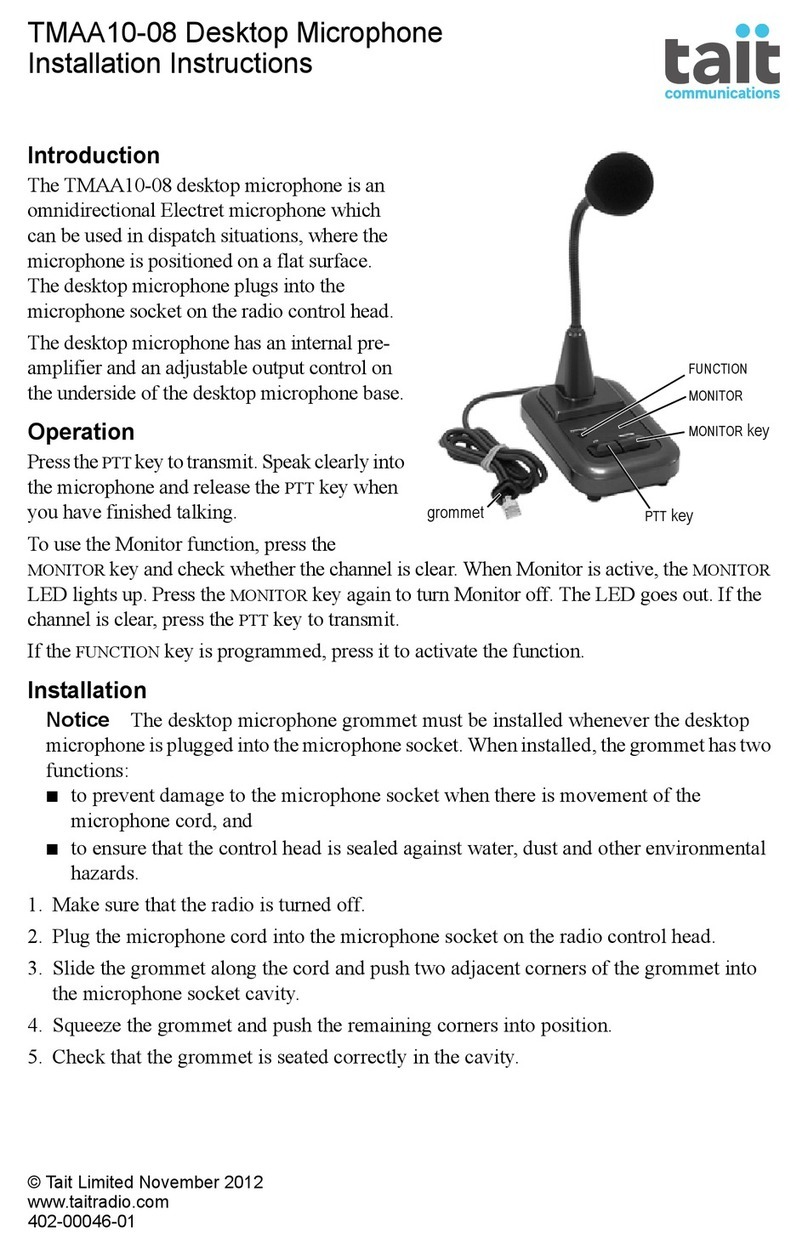 Tait TMAA10-08 installation instructions