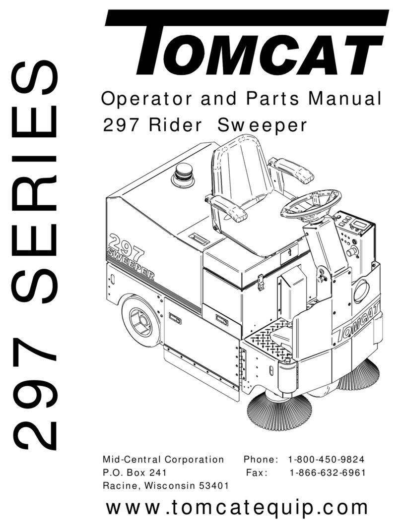 Tomcat 297 Rider Sweeper Product manual