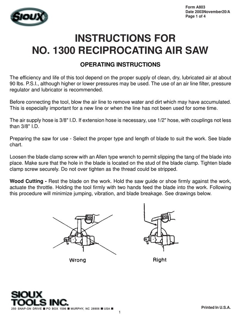 Sioux Tools 1300 instructions