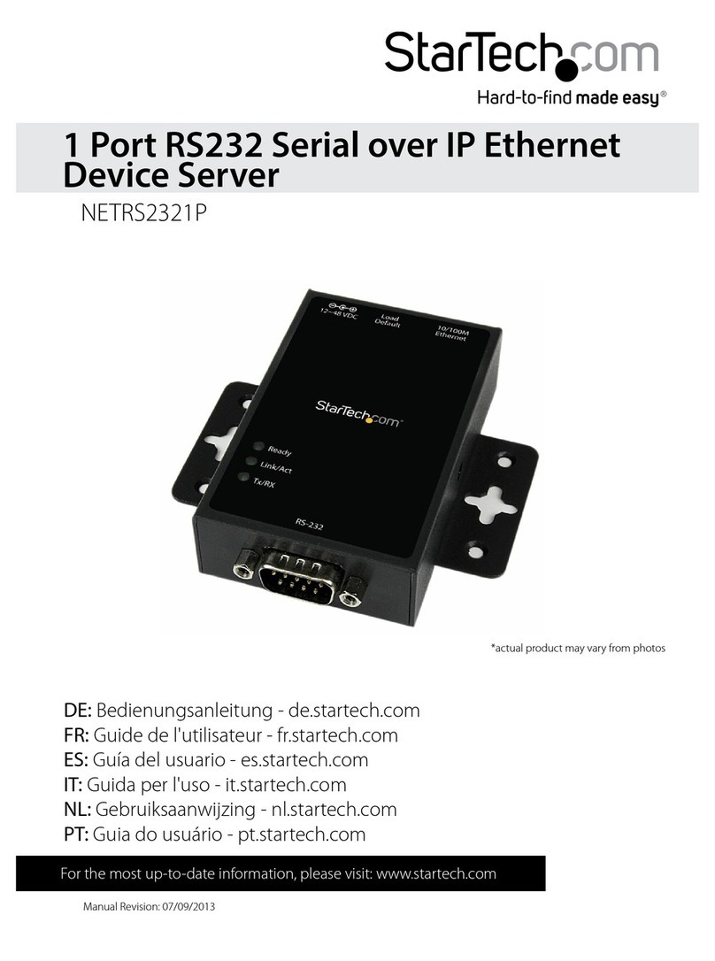 StarTech.com NETRS2321P User manual