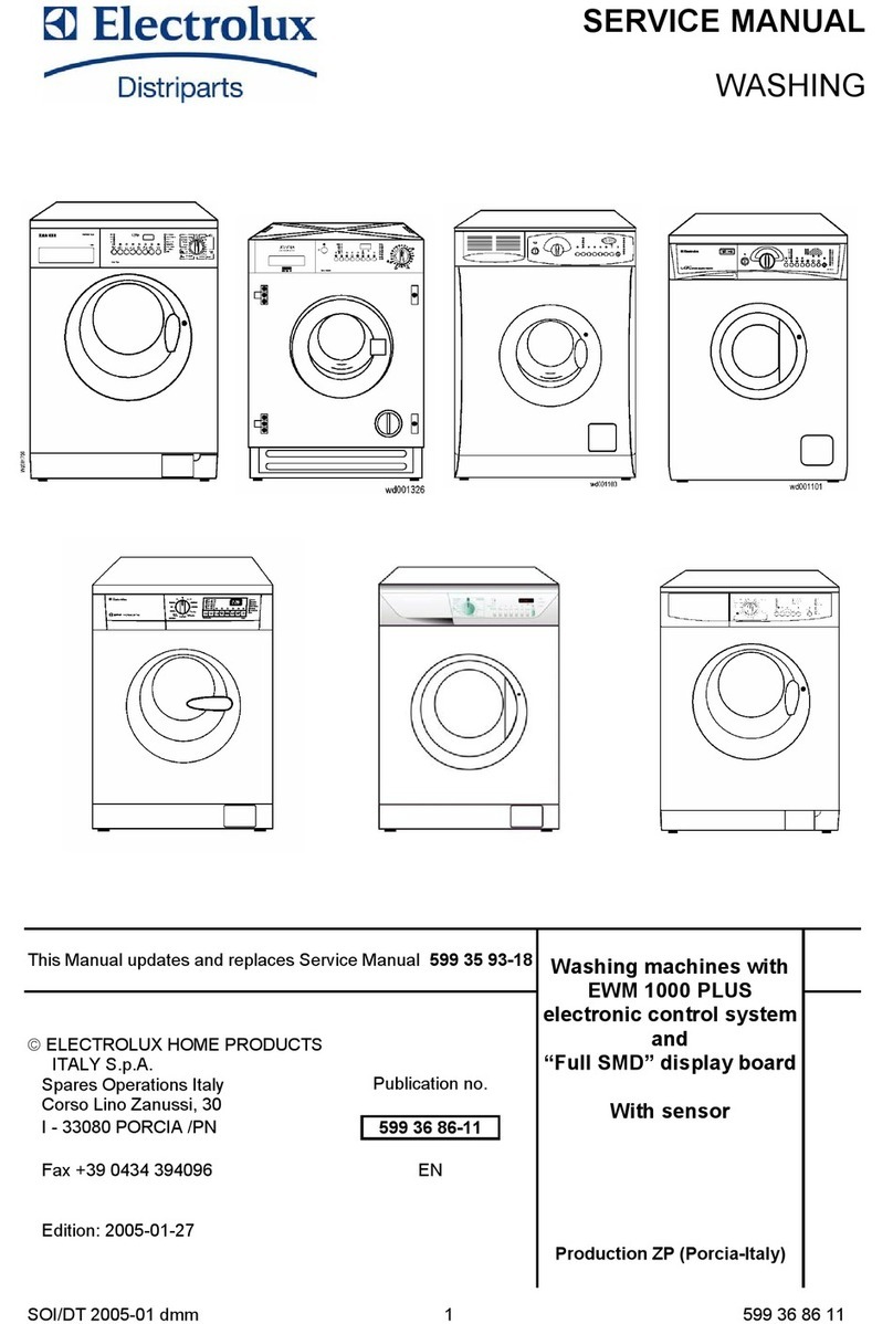 Electrolux washing machine Service manual