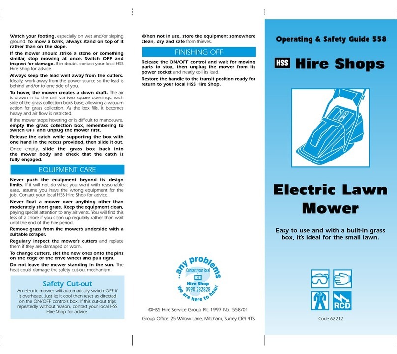 HSS Hire 558 Operating & safety guide