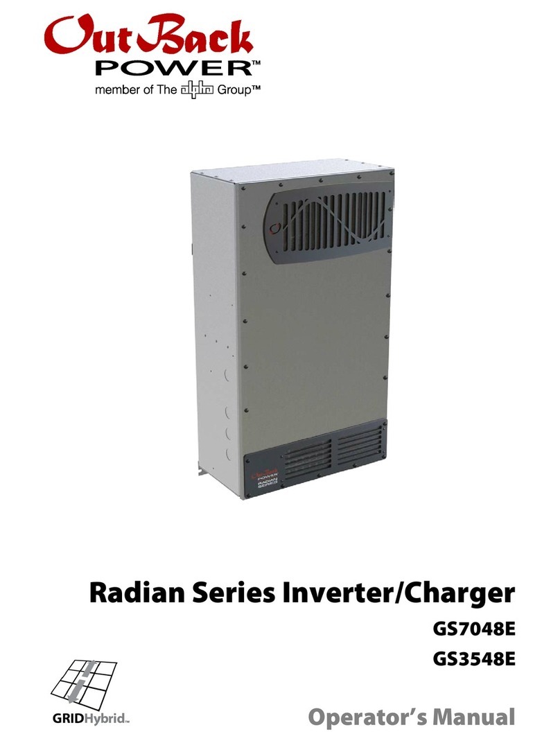 Outback Power Systems GS7048E Operator's manual