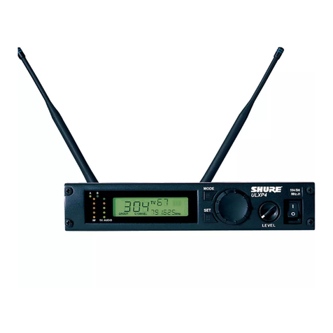 Shure ULX Wireless Microphone System User manual