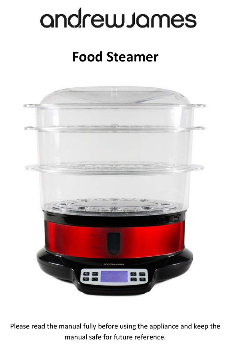Andrew James Food Steamer user guide