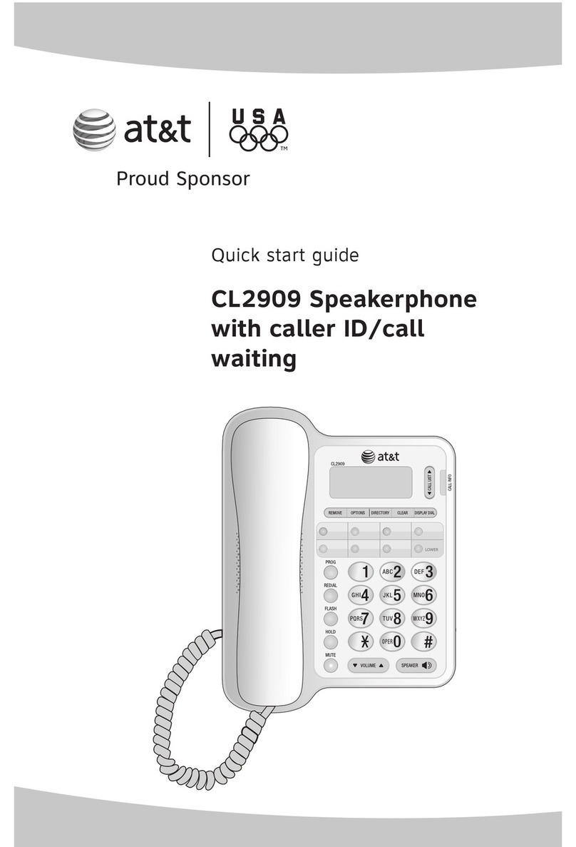 AT&T CL2909 quick start guide