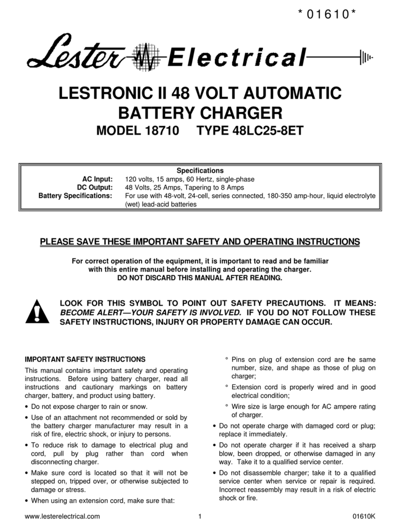 Lester 18710 T operating instructions