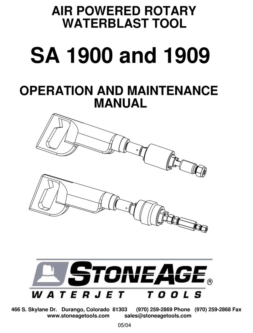 StoneAge SA 1900 User manual