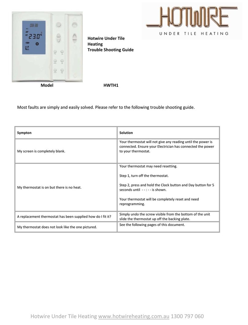 HotWire HWTH1 User manual HotWire HWTH1 User manual
