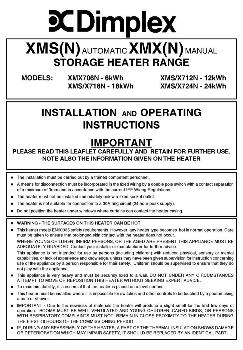 Dimplex XMX706N User manual