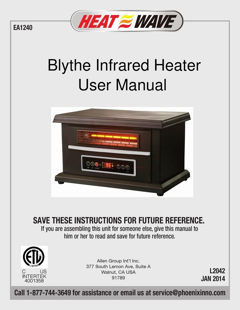 Heat Wave Blythe EA1240 User manual