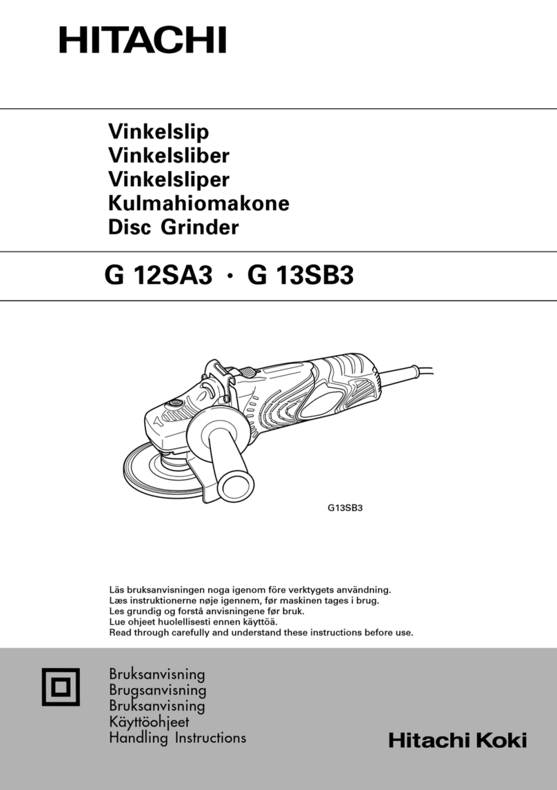 Hitachi G 13SB3 User manual