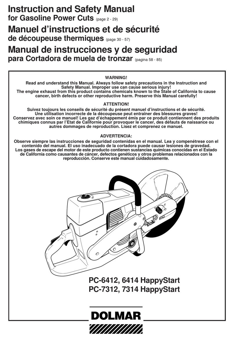 Dolmar PC-6414 HappyStart Instruction and safety manual Dolmar PC-6414 HappyStart Instruction and safety manual