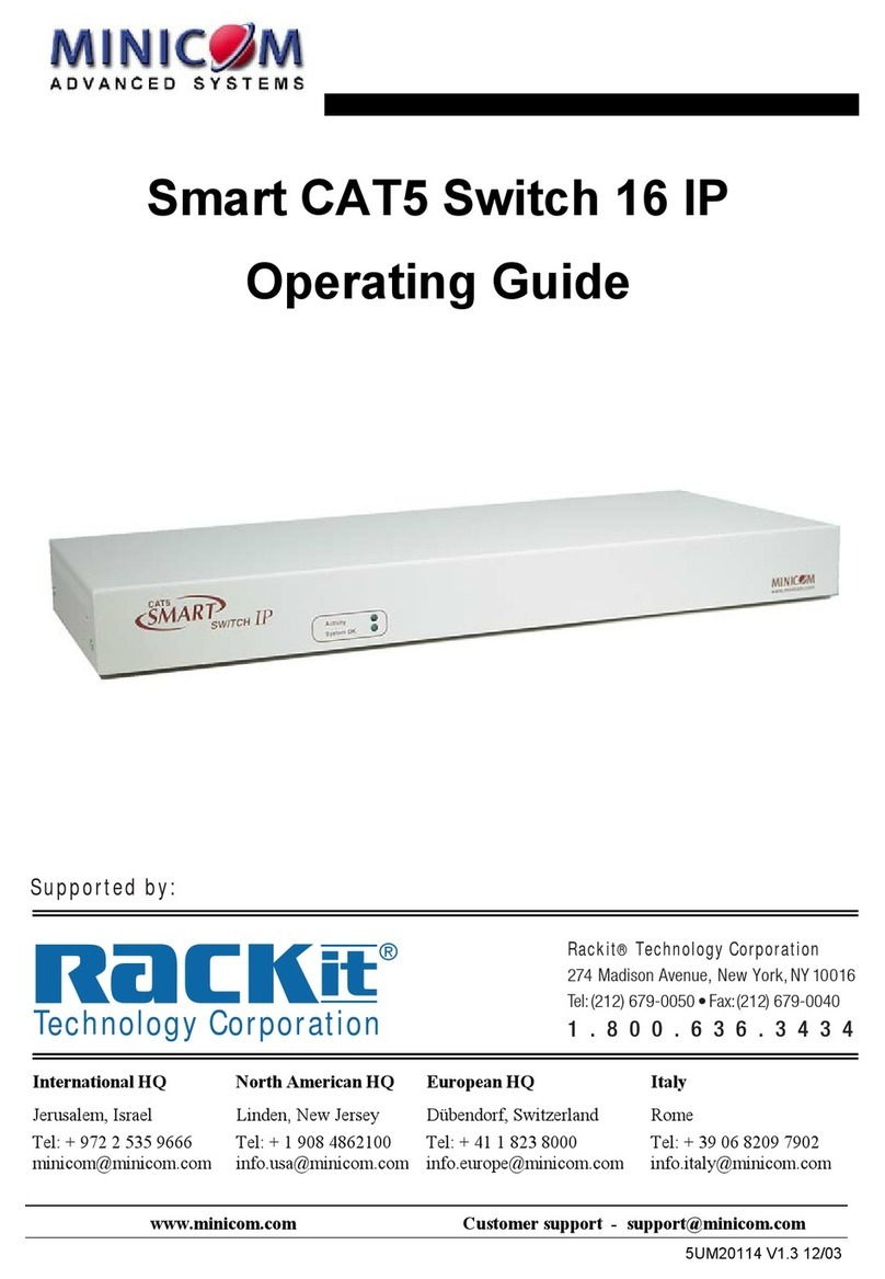Minicom Smart CAT5 Switch 16 IP User manual
