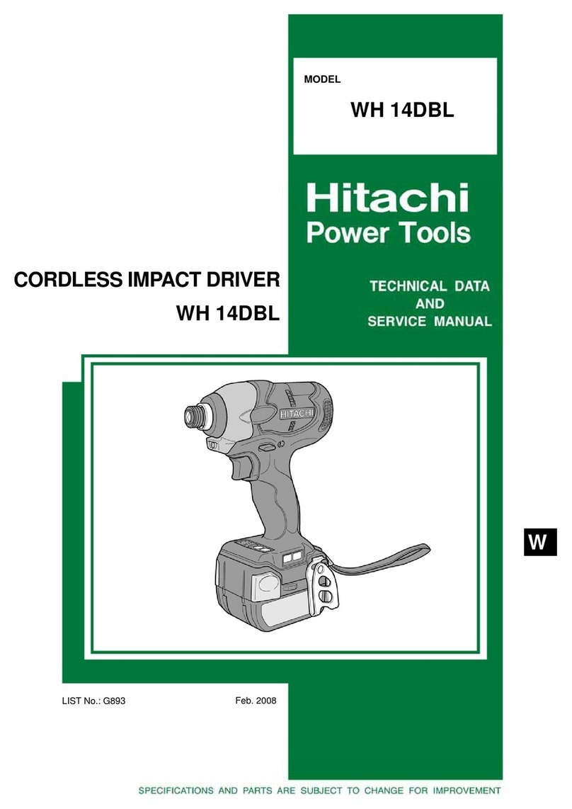 Hitachi WH14DBL Manual