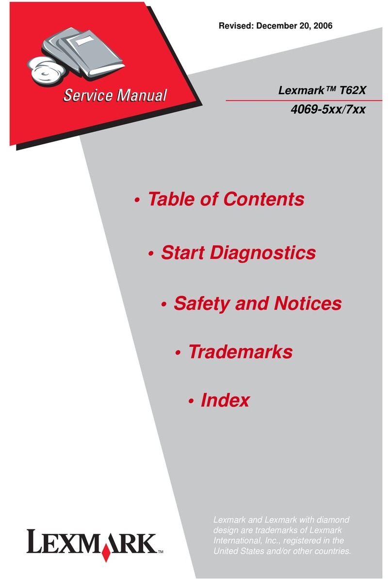 Lexmark T62X Service manual