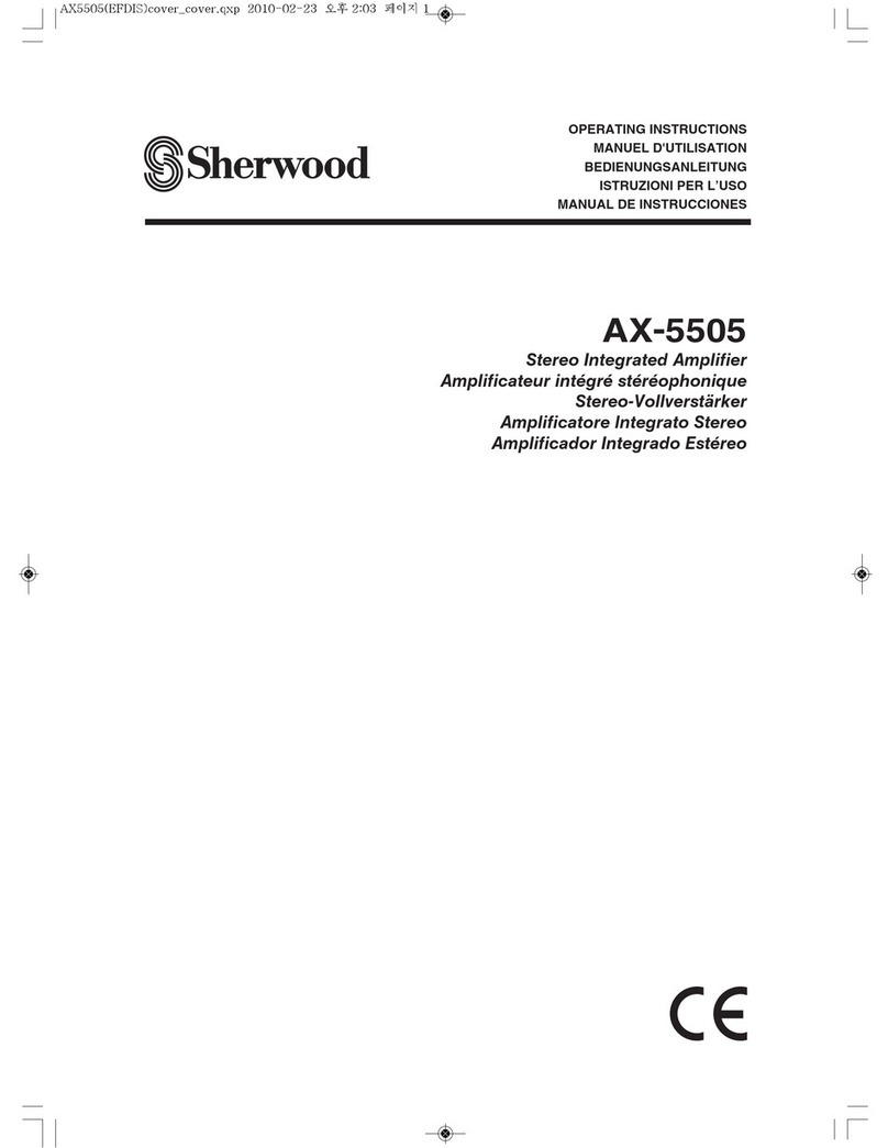 Sherwood AX-5505 operating instructions