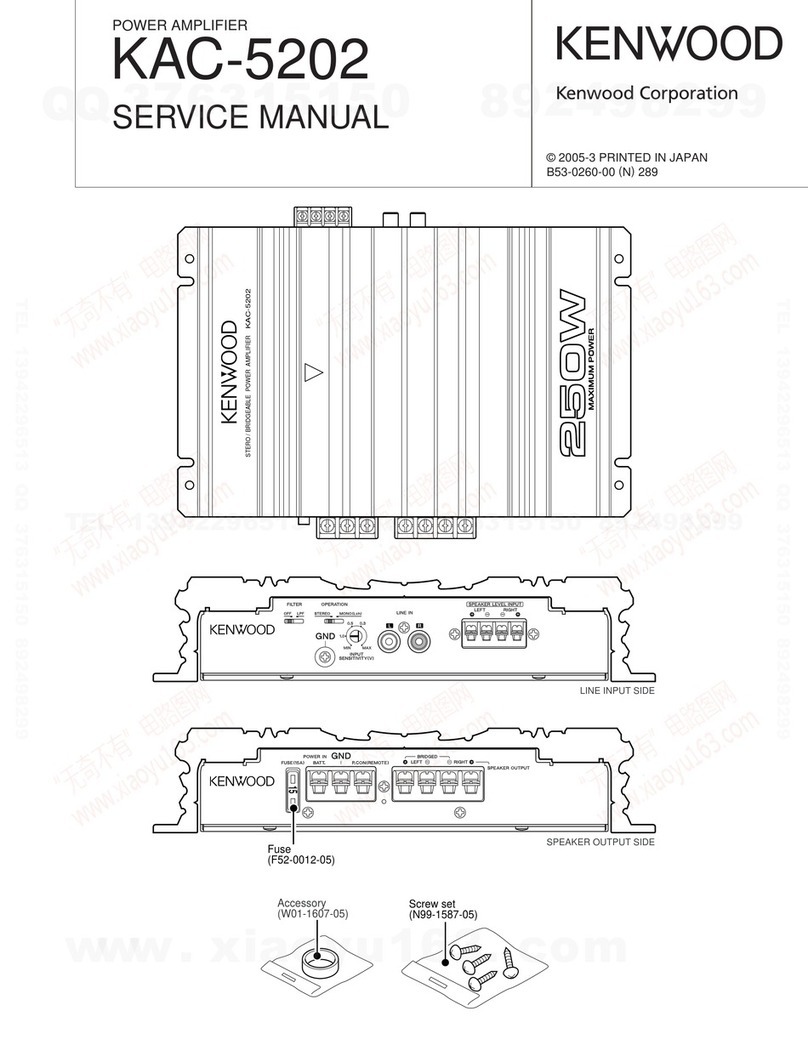 Kenwood KAC-5202 User manual