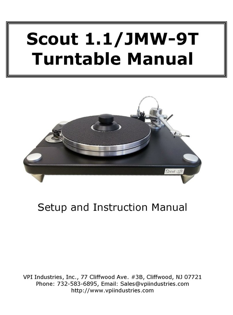 VPI Scout 1.1/JMW-9T Manual
