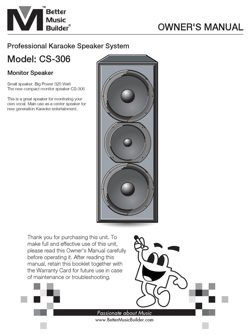 Better Music Builder CS-306 owner's manual