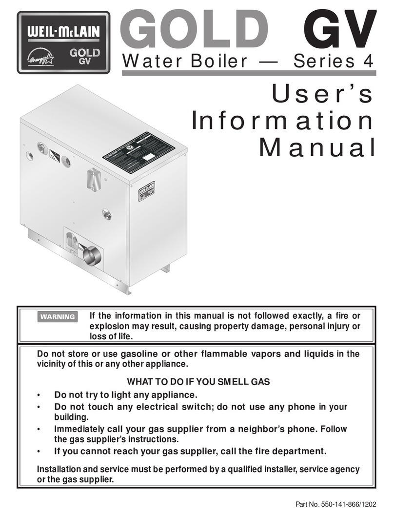Weil-McLain Gold GV Series 4 User's information manual