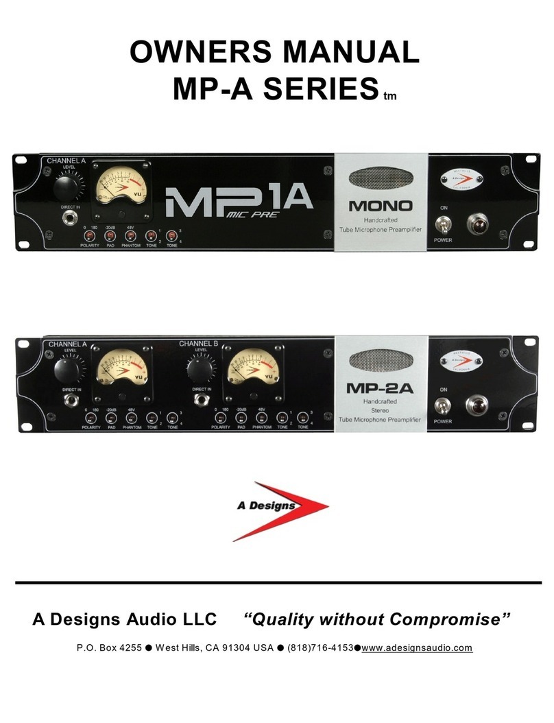 A-Designs MP-A series User manual
