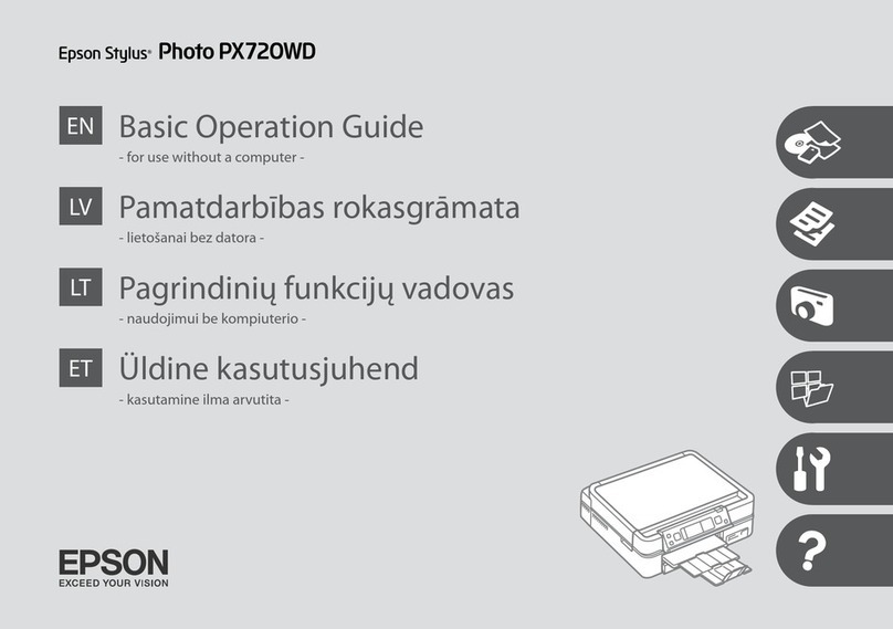 Epson Stylus Photo PX720WD User manual