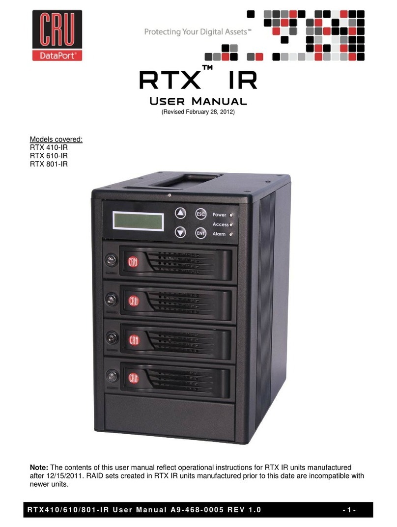 CRU Dataport RTX 610-IR User manual