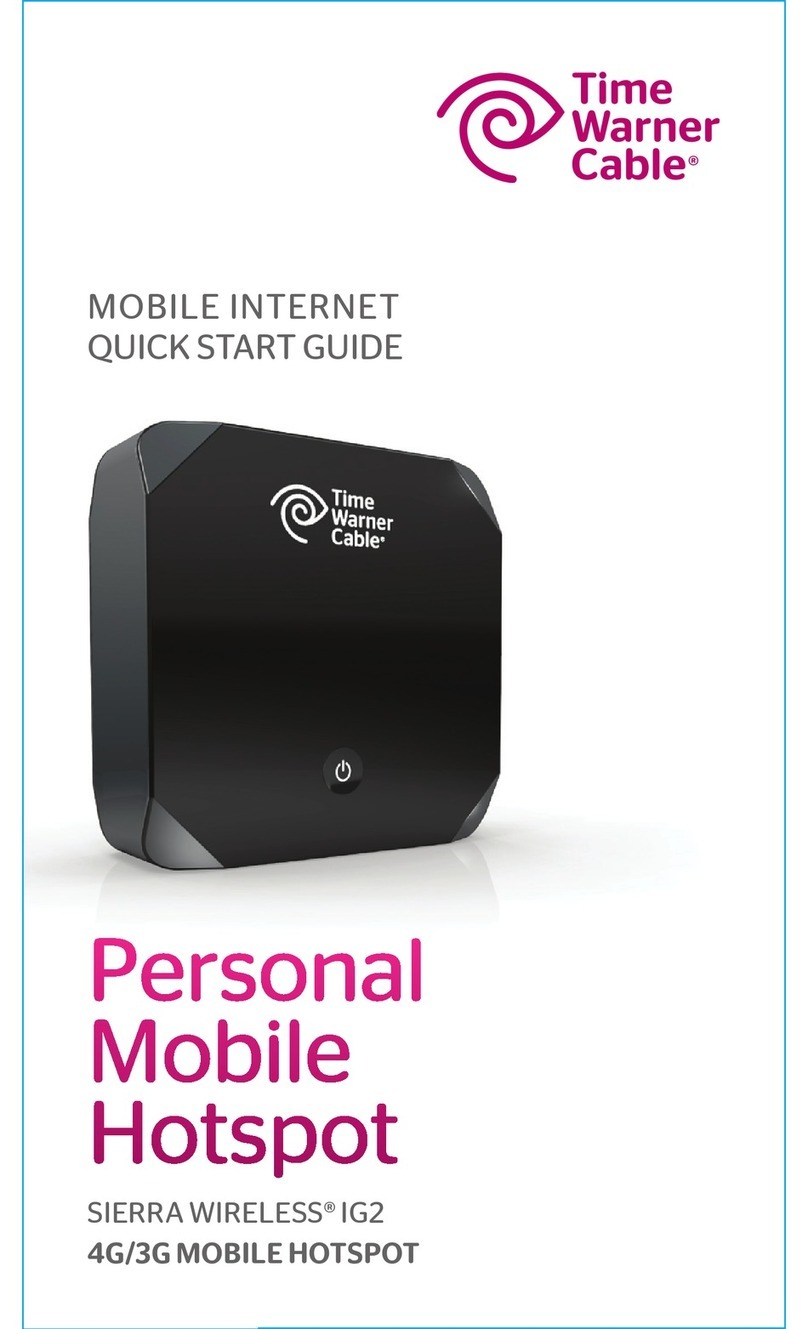 Time Warner Cable Personal Mobile Hotspot quick start guide