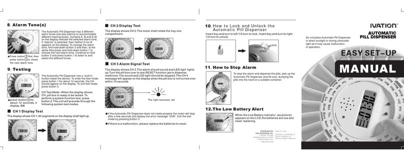 Ivation Automatic Pill Dispenser User guide
