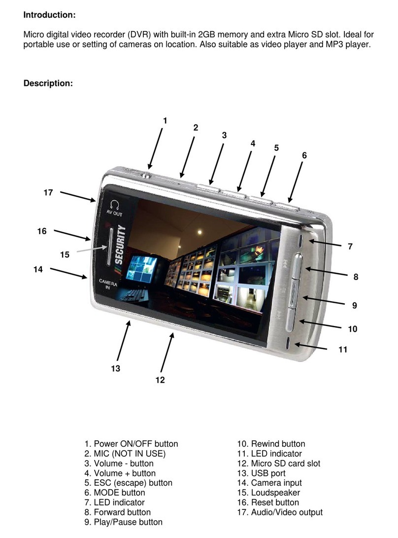 Security + Micro digital video recorder user manual