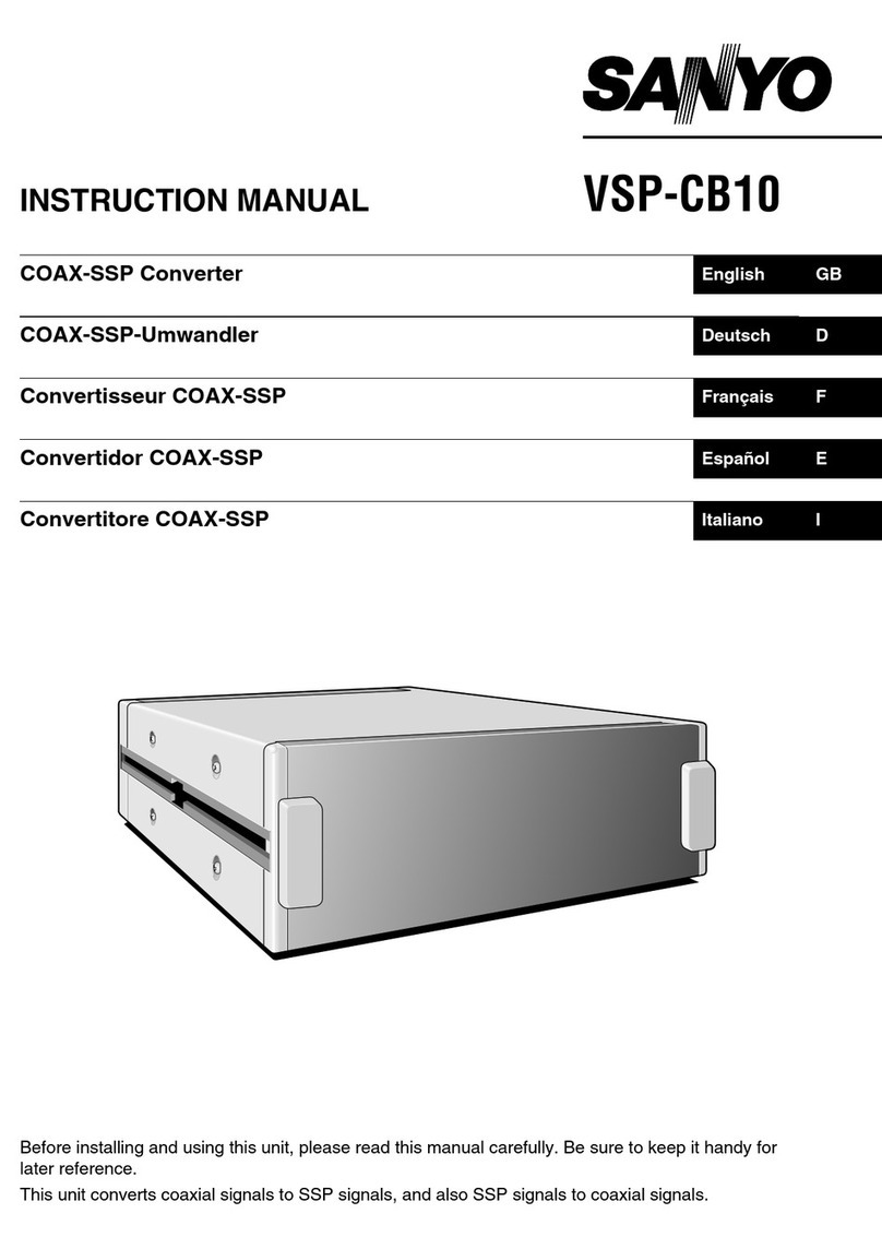 Sanyo VSP-CB10 instruction manual