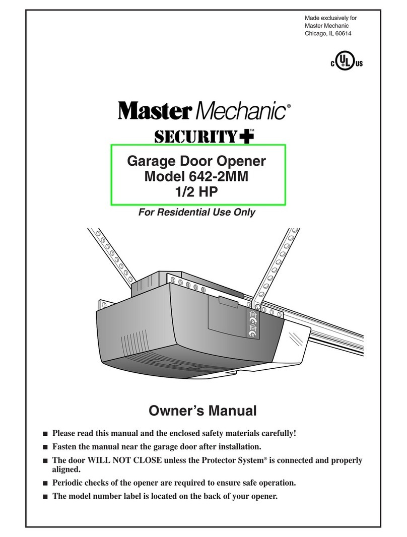 master mechanic Security+ 642-2MM owner's manual