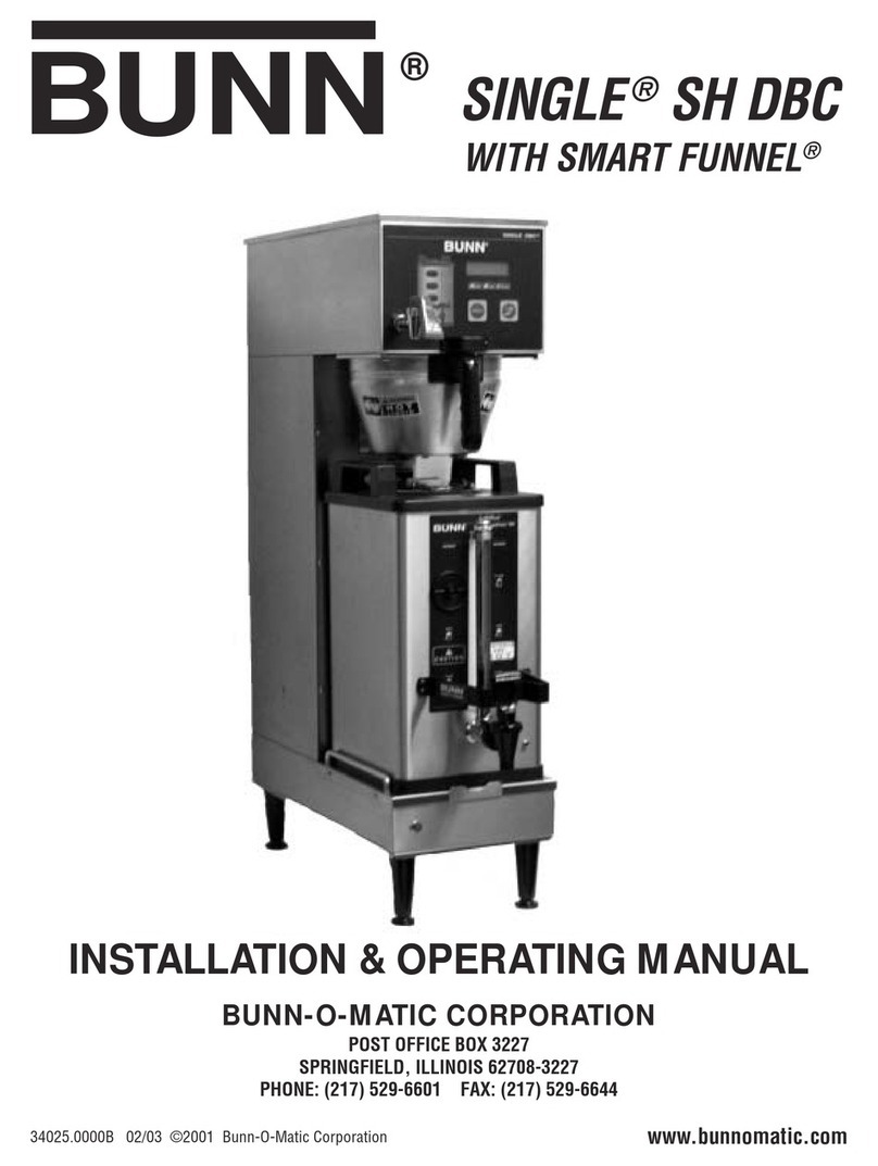 Bunn DUAL SH DBC operating manual
