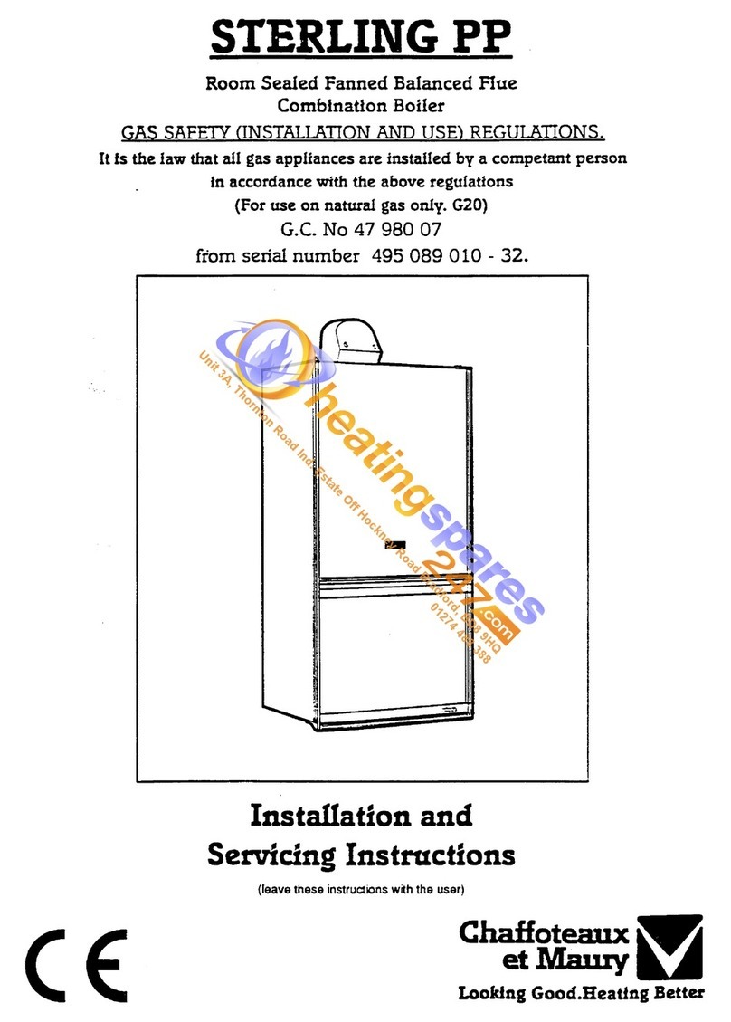 Chaffoteaux & Maury STERLING PP Installation and servicing instructions Chaffoteaux & Maury STERLING PP Installation and servicing instructions