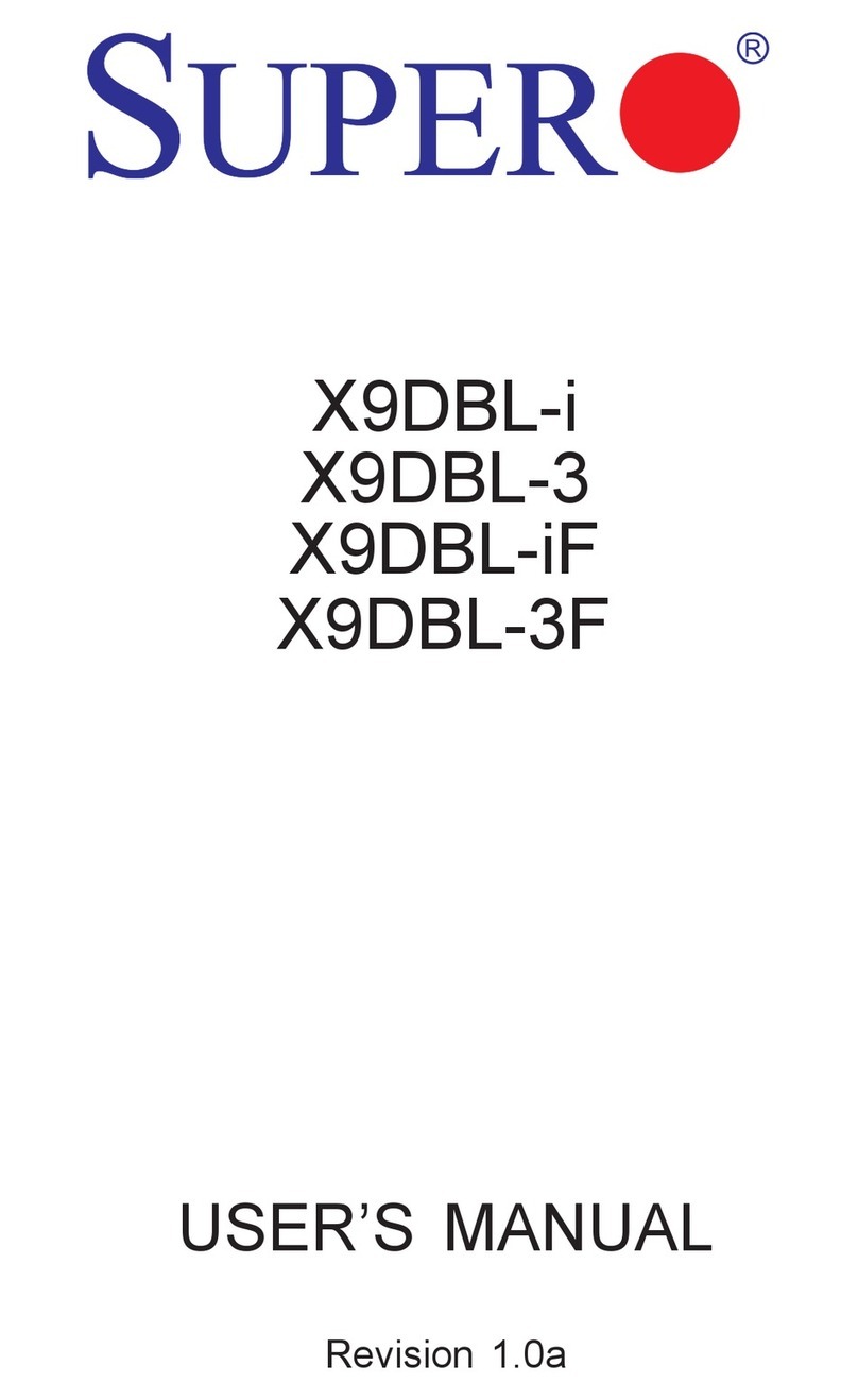 Supero X9DBL-i User manual Supero X9DBL-i User manual